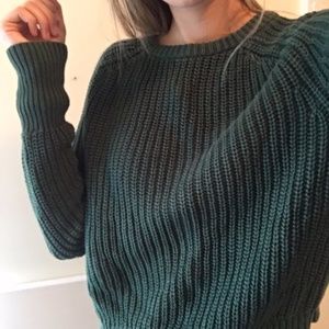 American Apparel Green Knit Sweater
